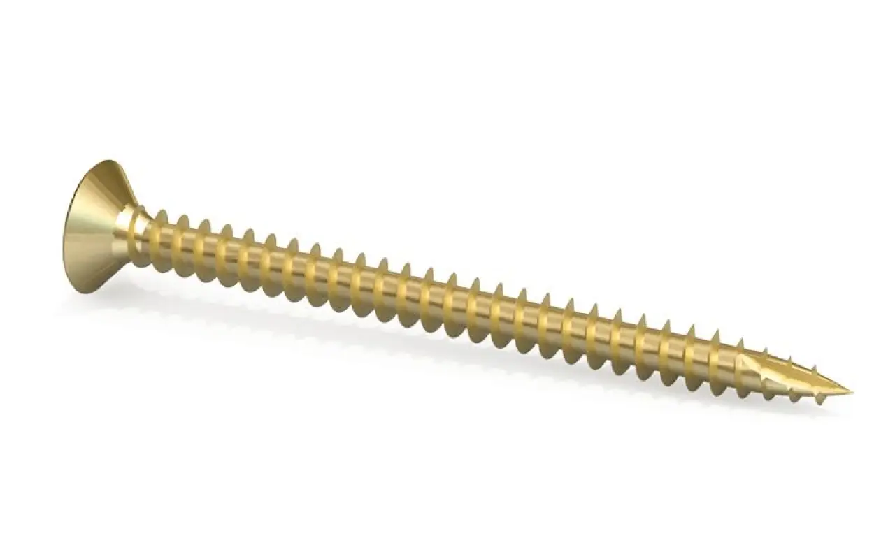 TORNILLO Ø5*40 CABEZA PLANA MADERA BICROMATADO