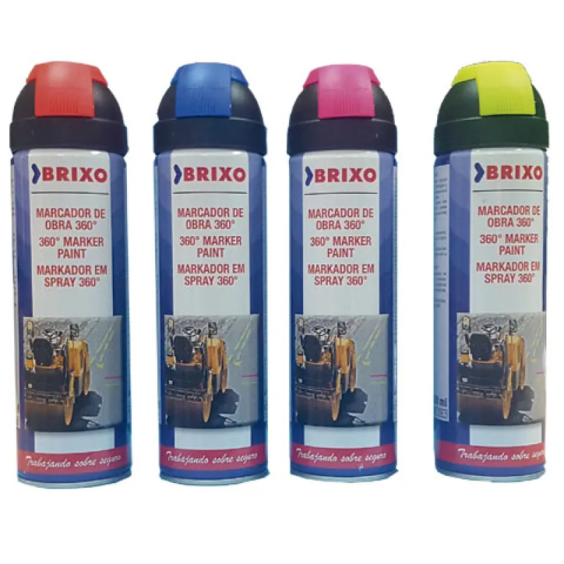 PINTURA SEÑALIZACION FLUORESCENTE ROJO SPRAY 500ML 