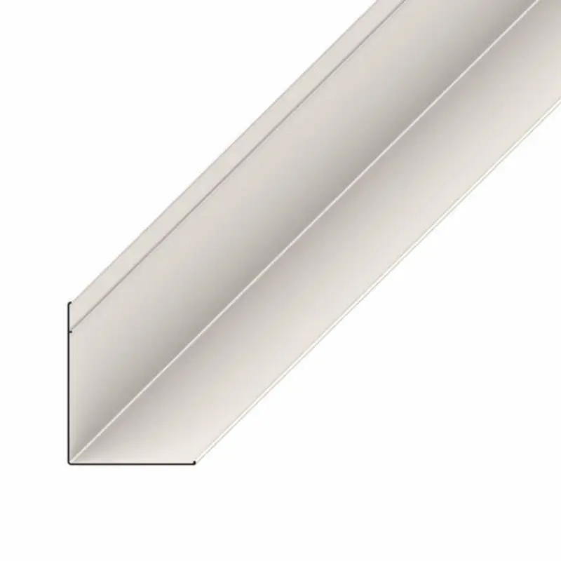 ANGULO TERMINACION PYL  ALUMINIO BLANCO "L" 12.50mm*3mt