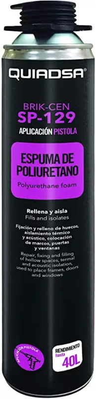BRIK-CEN SP-129 750ML ESPUMA POLIURETANO PISTOLA QUIADSA