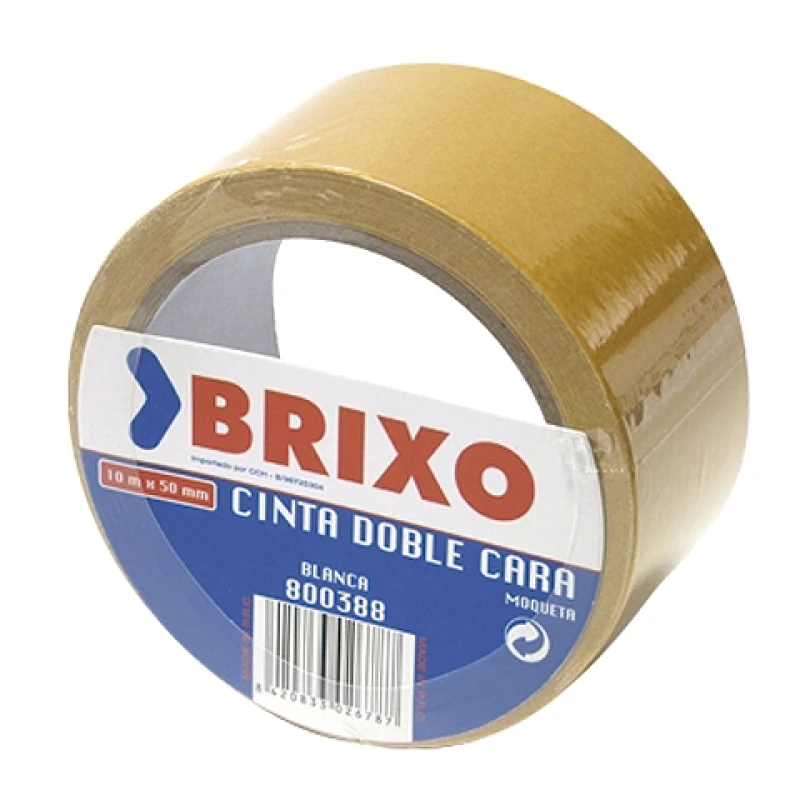 CINTA ADHESIVA DOBLE CARA MOQUETAS 50MM*10ML BRIXO