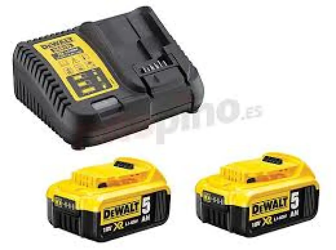 KIT 2 BATERIAS 18V Li-Lon 5.0AH Y GARGADOR DeWALT