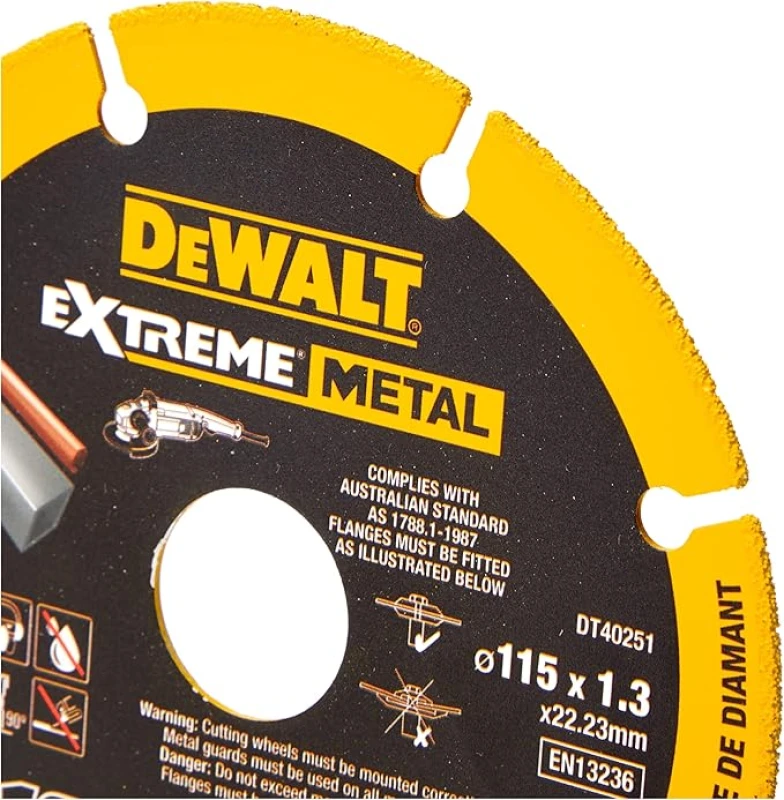 DISCO EXTREMA METAL Ø115* EJE22.23*1.3mm DEWALT
